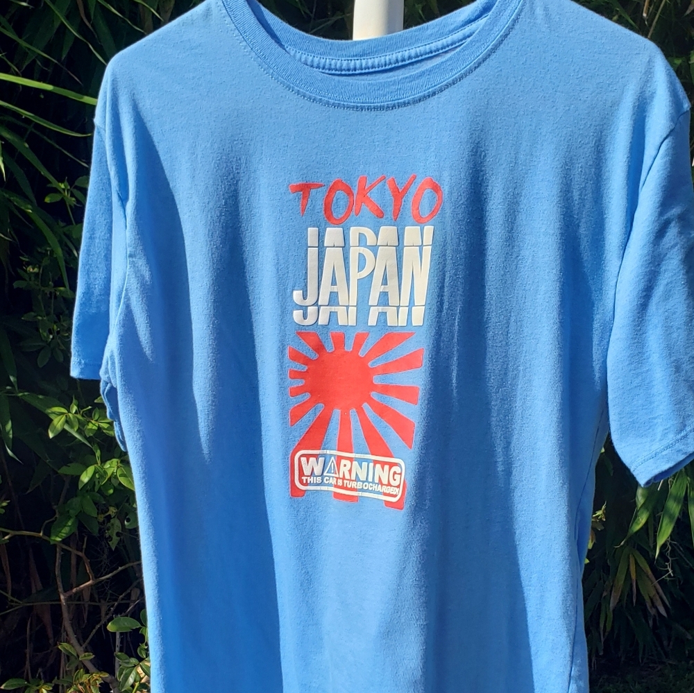 Bailey Apparel Youth XL Graphic TEE Tokyo Japan StreetRacer Anime Tee Shirt Blue